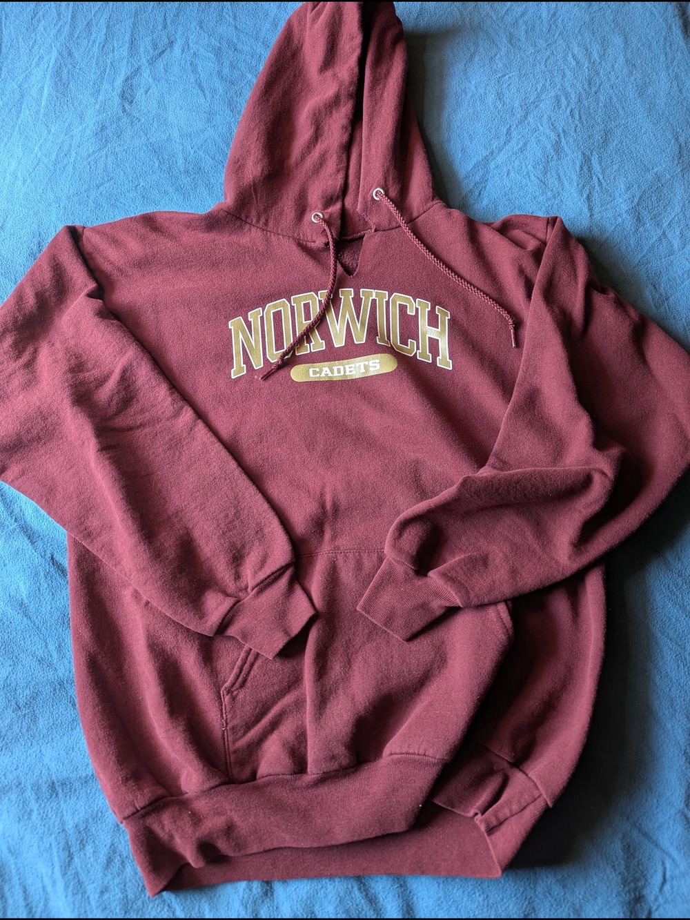Norwich Cadets Maroon Crewneck Hoodie